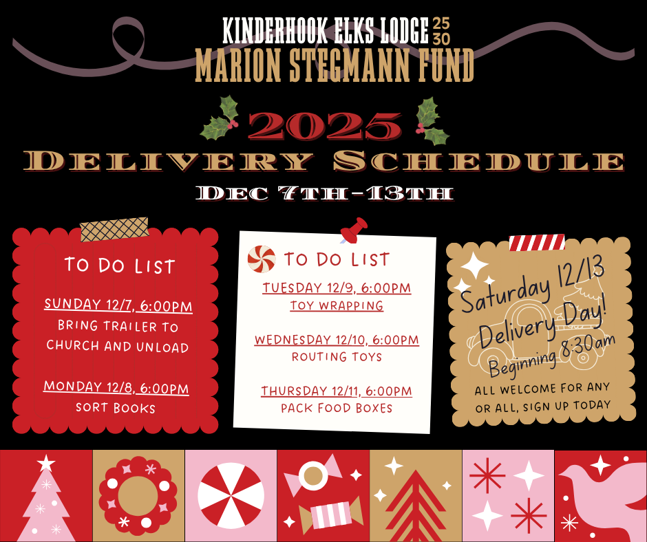 20251207 Stegmann Delivery Schedule Facebook Post 2